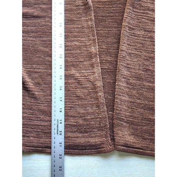 SWEATER/CARDIGAN & TANK TOP-TALBOTS-Made in Italy-Brown Knit-2 Pieces-Size PL - Picture 14 of 16